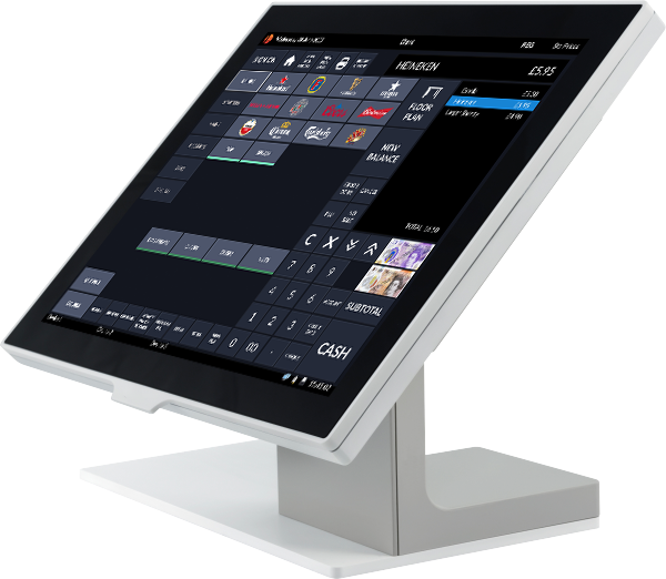 Aures point of sale till showing ICRTouch TouchPoint software